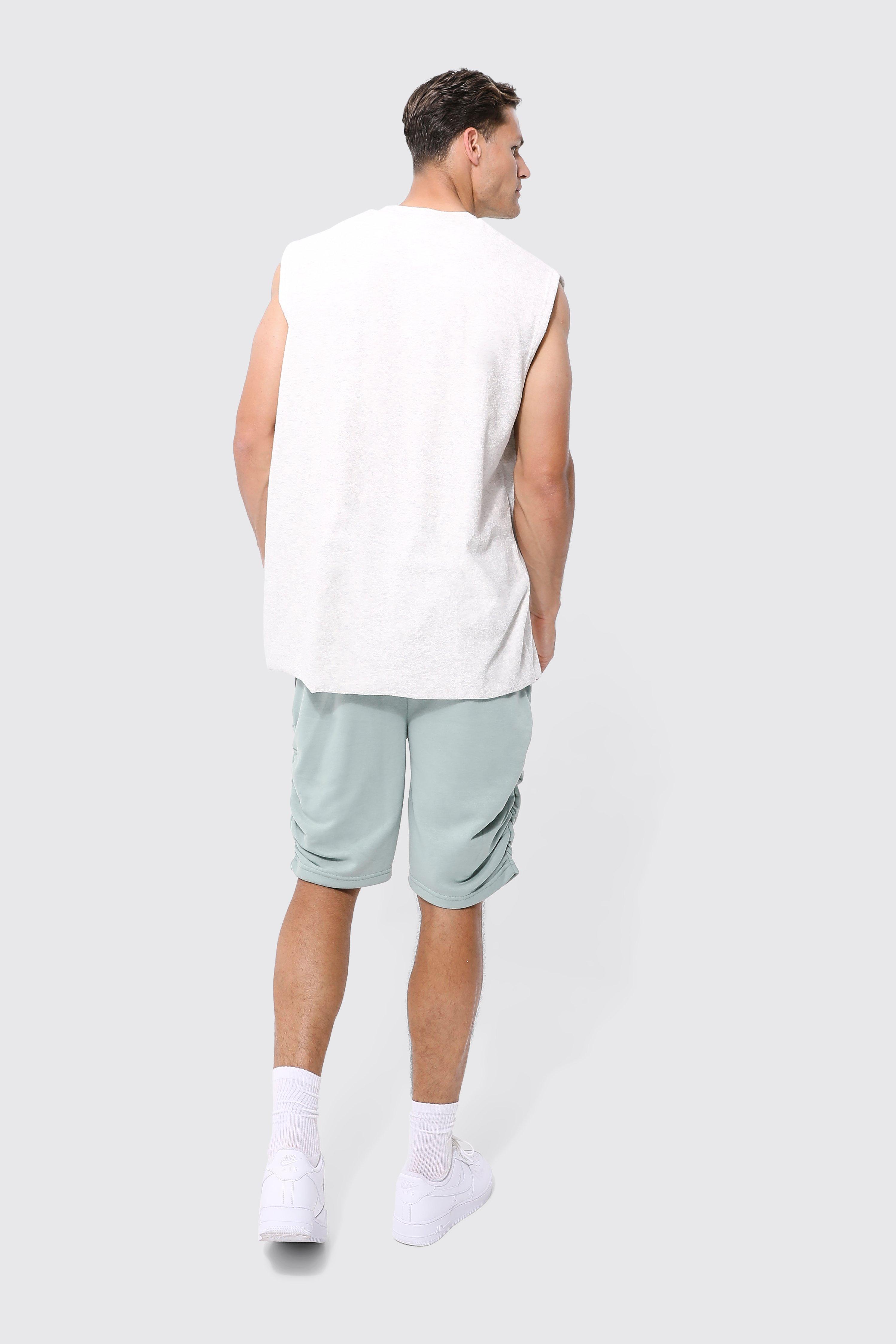 Green on sale jersey shorts